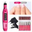 Fresa Per Unghie Professionale Elettrica Per Manicure Gel Mani Piedi Velocita Regolabile Multifunzione con Accessori Inclusi