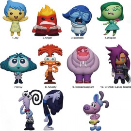 Portachiavi Clip Disney Inside Out 2 Serie 53, 1 di 11 da collezionare, Figure Bag Clip, Ideal Regali