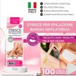 Strisce Depilazione Tessuto Non Tessuto 7x20cm Alta Qualità Perforato Made in Italy