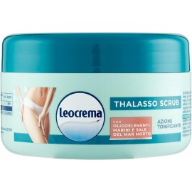 Leocrema Talasso Scrub Azione Tonificante con Oligoelementi Marini e Sale del Mar Morto, 400 ml
