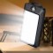 Batteria Portabile Solare 12000mAh​​ Power Bank con Torcia, Bussola & 2USB Ricarica a Energia Solare e Doppia Protezione CE/RoHS