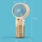 Mini Ventilatore Spray 4 Velocità​​ | Ventilatore con Nebulizzatore & Umidificazione per Interni/Esterni - Verde, Giallo, Viola