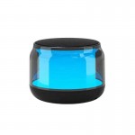 Altoparlante wireless: Design Mini in Blu Trasparente con Luce LED, Bluetooth 10m e 5W Potenza​