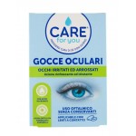 CARE for youGocce Oculari Lenitive: Ialuronico + Fiordaliso/Camomilla per Occhi Arrossati | USO CON LENTI
