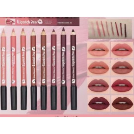 KISS Lip Pen - Matita Labbra Doppia con Scovolino Integrato Effetto Vellutato A Lunga Tenuta Waterproof in 8 Colori Disponibili