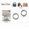 ​​PARTY TIME ACCESSORI PER BORSA IN METALLO! ANELLI 35MM ORO/ARGENTO - PER CHIAVI, AURICOLARI E DECORAZIONE