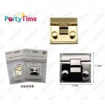 ​​PARTY TIME FIBBIA METALLICA PER BORSE! 3.5CM IN ORO E ARGENTO - CHIUSURA SICURA ED ELEGANTE CON ANELLO PORTATUTTO