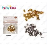 ​​PARTY TIME CHIODI DECORATIVI PER BORSE! 13,5MM IN ORO E ARGENTO - ACCESSORI METALLICI PER PERSONALIZZAZIONE
