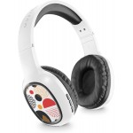 Music Sound Shiny - Cuffie wireless con padiglioni omnidirezionali - 14 ore di riproduzione - Bianco