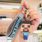 Ciondoli in silicone con personaggi in miniatura di Minecraft, quattro stili