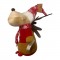 Peluche Renna Natalizia 40x20cm! Cappello Rosso e Sciarpa a Fiocchi - Morbida Decorazione e Regalo Perfetto
