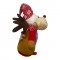 Peluche Renna Natalizia 40x20cm! Cappello Rosso e Sciarpa a Fiocchi - Morbida Decorazione e Regalo Perfetto