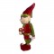 ELFO NATALIZIO IN PELUCHE 55X25CM! CON REGALO E CAPPELTO ROSSO - PER DECORAZIONE E REGALO FESTIVO