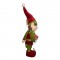 ELFO NATALIZIO IN PELUCHE 55X25CM! CON REGALO E CAPPELTO ROSSO - PER DECORAZIONE E REGALO FESTIVO