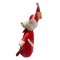 PELUCHE CONIGLIO NATALE 56X15X20CM! CON CAPPELLO ROSSO E FIOCCO - REGALO PERFETTO PER FESTE