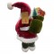 BABBO NATALE PELUCHE 18X13X42CM! CON SACCO REGALI e BARBA MORBIDA - PER DECORAZIONE NATALIZIA TRADIZIONALE