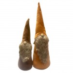 Peluche di Babbo Natale! Grande (8,5 x 32 cm) e piccolo (6,5 x 23 cm): un ornamento con un cappello.
