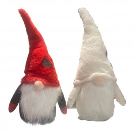 Peluche di Babbo Natale 41x15 cm! Disponibile in rosso e bianco: il regalo di Natale perfetto.