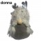 Elfi di Natale di peluche 21x15x12 cm! Un maschio e una femmina con corna argentate e barba grigia: il regalo perfetto.