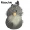 Elfi di Natale di peluche 21x15x12 cm! Un maschio e una femmina con corna argentate e barba grigia: il regalo perfetto.