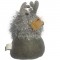 Elfi di Natale di peluche 21x15x12 cm! Un maschio e una femmina con corna argentate e barba grigia: il regalo perfetto.