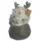 Elfi di Natale di peluche 21x15x12 cm! Un maschio e una femmina con corna argentate e barba grigia: il regalo perfetto.