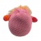 GNOMETTO NATALIZIO IN LANUGA MORBIDA 21X11CM! CAPPELLO A PUNTA ROSA CON CUORE - PERFETTO PER DECORAZIONI E REGALI