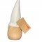 GNOMO NATALIZIO CON BASE LEGNO 19X7 CM! DECORAZIONE MORBIDA IN PELUCE - PERFETTO PER ADDIOBBI NATALIZI E REGALI