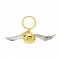 Harry Potter - Portachiavi Snitch Dorato con Ali Argento in Metallo, 12.5cm di Larghezza, 65g, Accessorio Magico