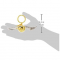 Harry Potter - Portachiavi Snitch Dorato con Ali Argento in Metallo, 12.5cm di Larghezza, 65g, Accessorio Magico