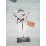 Stella di Natale a LED GEV 28X15CM! Luce calda di GNOME e XMAS - Modello a batteria (batteria non inclusa)