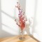 ALBERO DI NATALE IN FERRO CON FRUTTI DI PLASTICA! DECORAZIONE 48 CM LUCENTE CON BASE DORATA E BACCHE ROSSE