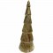 ALBERO DI NATALE LUMINOSO ORO 32X11 CM! CON LED LUCE CALDA E EFFETTO BRILLANTE - DECORAZIONE FESTIVA BY GEV