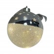 SFERA LUMINOSA GEV NATALE 12CM! SFERA LED CON STELLE ORO/ARGENTO - DECORAZIONE MAGICA PER ALBERI NATALIZI