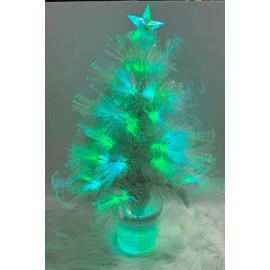 ALBERO DI NATALE LUMINOSO 40X60 CM! LUCI LED MULTICOLORI CON STELLA - DECORAZIONE FESTIVA MAGICA