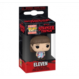Funko Pop! Keychain: Stranger Things - Eleven - Undici- Mini Figura in Vinile da Collezione Novità Portachiavi